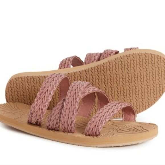 Billabong Lily Jane Braided Slide Sandal- Rose - Picture 2 of 11